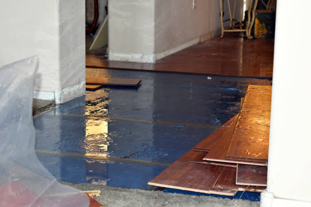 Professional Emergency Water Damage Restoration technician working in Woolwich, ME